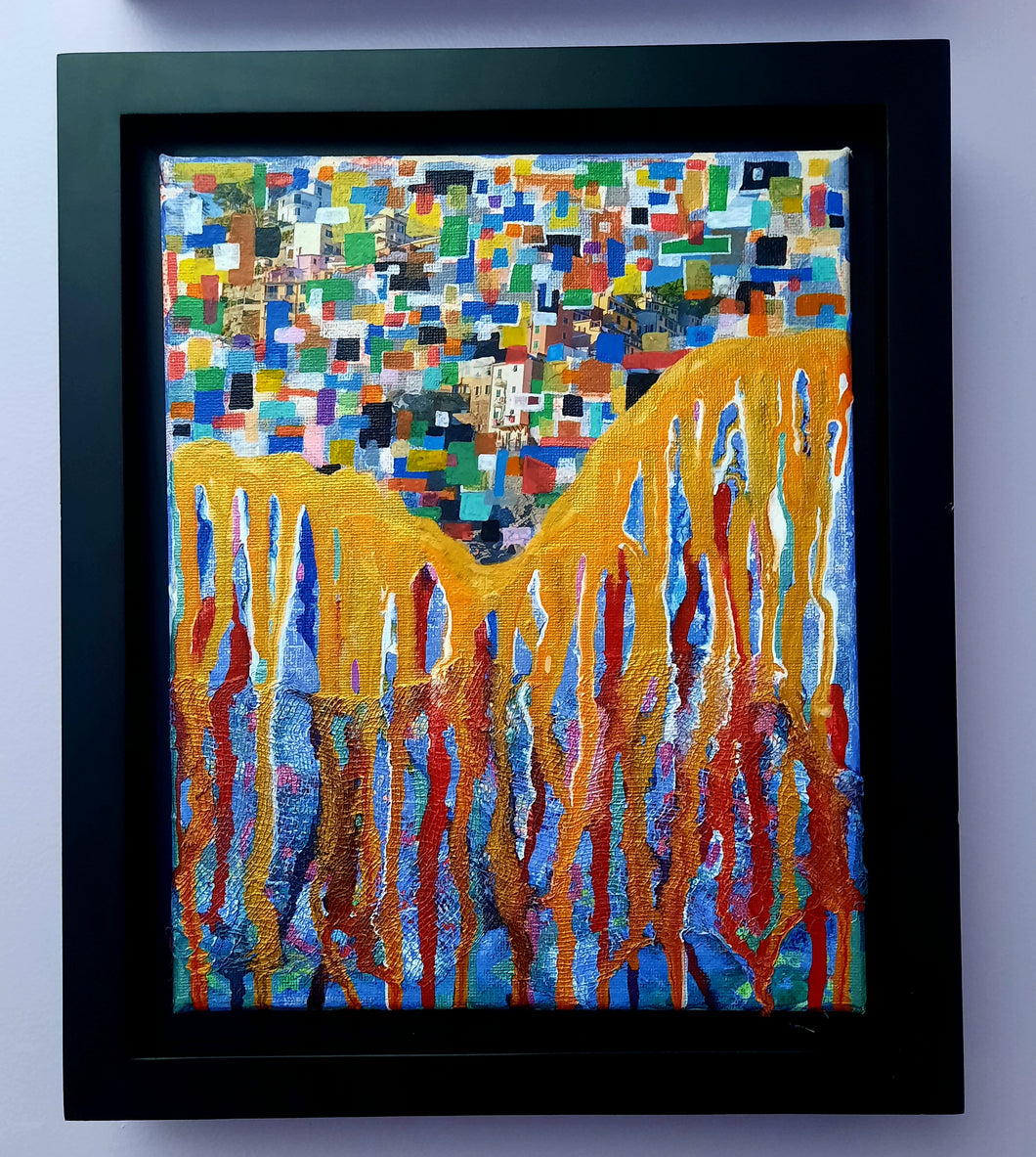 8x10 Canvas Framed - City in The Sky